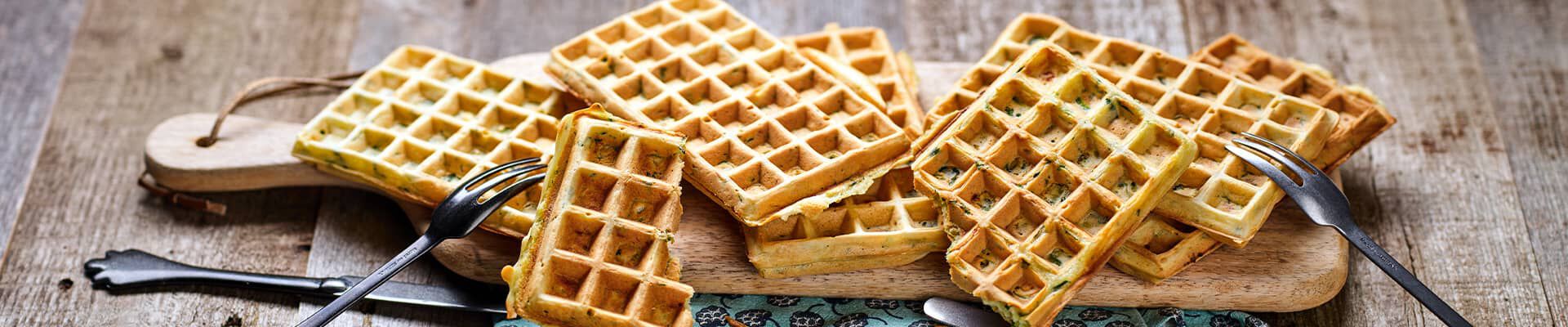 Gaufres &agrave; la courgette