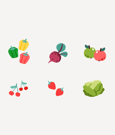 fruits et légumes de juin